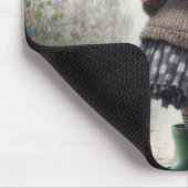 Oude dame karikatuur muismat (Hoek)