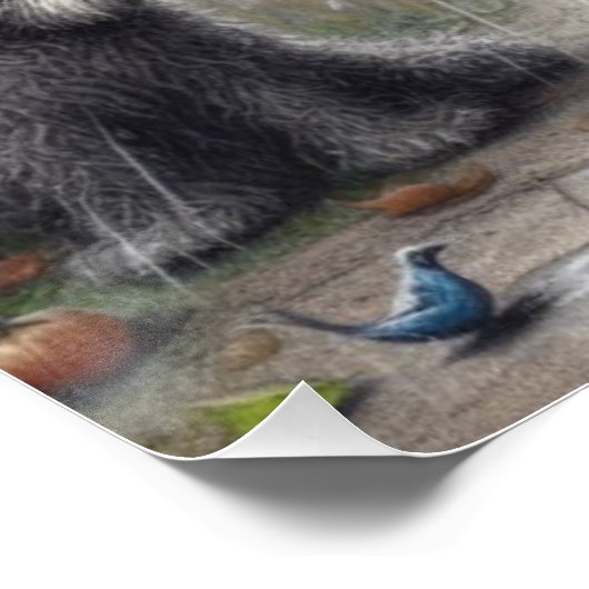 Oude dame karikatuur perfect poster (Hoek)