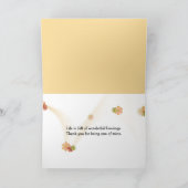 Oude dame leest verjaardagsbrief van vriend kaart (Binnen)