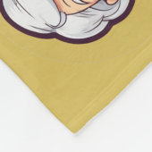 Oude dame met kippendeken fleece deken (Hoek)