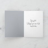 Oude Dame op Hopscotch Grid Verjaardag Kaart (Binnen)