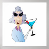 oude dame poster (Voorkant)