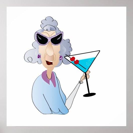 oude dame poster (Voorkant)