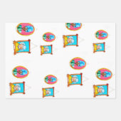 Oude Dame Suite Inpakpapier Vel (Voorkant 2)