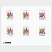 Oude dames voor Kamala Ronde Sticker (Vel)