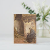 oude damespotaardappelen briefkaart (Staand voorkant)