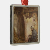 oude damespotaardappelen metalen ornament (Rechts)