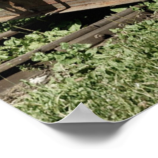 Oude dampstoommachine poster (Hoek)