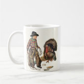 Oude Dankdag, Cowboy vangt een kalkoen Koffiemok (Links)