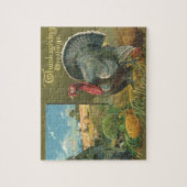 Oude Dankdag, kalkoen op de boerderij Legpuzzel (Verticaal)