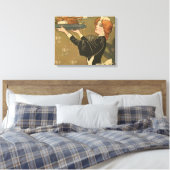 Oude Dankdag Victoriaanse kalkoen Canvas Afdruk (Insitu (Slaapkamer))