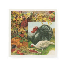 Oude Dankdag, wilde kalkoenen herfstkleuren