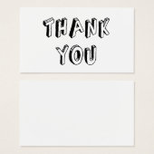 Oude Dankkaart Visitekaartje (Voorkant /achterkant)