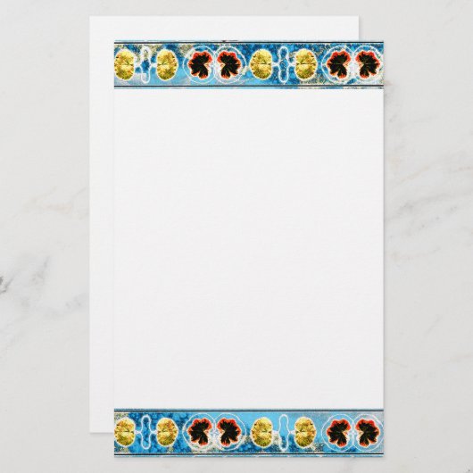 Oude dans briefpapier (Voorkant / Achterkant)