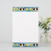 Oude dans briefpapier (Staand voorkant)