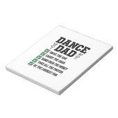 Oude Dans Vader Checklist Shirt Ontwerp_1 Notitieblok (Linkerzijde)