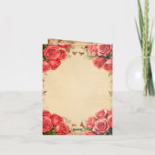 Oude Dansende Koppel Valentijnkaart Plat Kerstkaar Feestdagen Kaart (Achterkant)