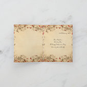 Oude Dansende Koppel Valentijnkaart Plat Kerstkaar Feestdagen Kaart (Binnen)