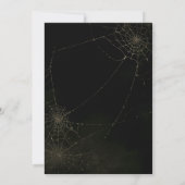 Oude Dansende Skelet Halloween Kaart (Achterkant)