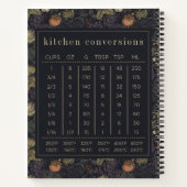 Oude Dark Garden William Morris Familie Recept Notitieboek (Achterkant)