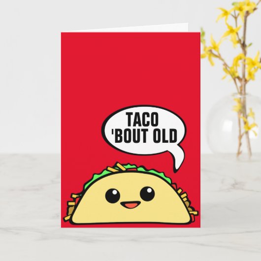 Oude de Periode van de taco Kaart (Gele Bloem)