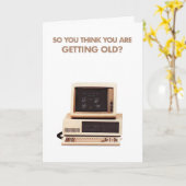 oude de verjaardagskaart van de schoolkaart kaart (Gele Bloem)