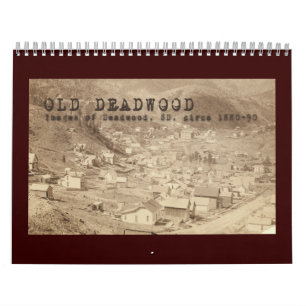 Oude Deadwood de Kalender van 12 Maand