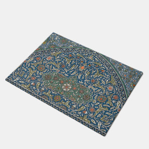 Oude decoratieve arabesk bloempatroon deurmat
