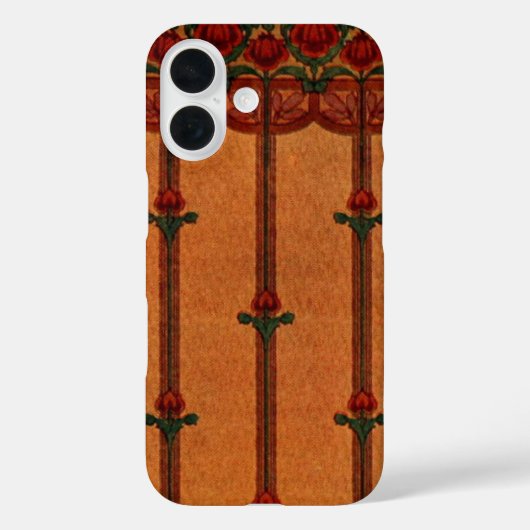 Oude decoratieve textielbehangpatroon Case-Mate iPhone case (Achterkant)
