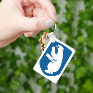 Oude Deense Koninklijke Wapen van Groenland Sleutelhanger