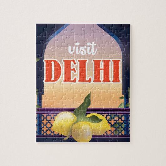 Oude Delhi Reisprint. Legpuzzel (Verticaal)