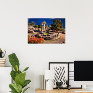 Oude Delphi Griekenland Ruïnes Foto Print – Histor