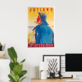Oude Denemarken Reisposter Jutland - De Poster (Thuiskantoor)