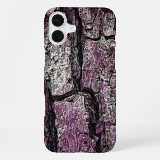 Oude dennenbast iPhone hoesje (Achterkant)