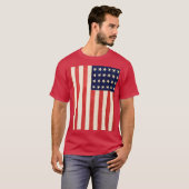  Oude DertigzestigStar American Flag Red T-shirt (Voorkant volledig)