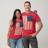  Oude DertigzestigStar American Flag Red T-shirt (Unisex)