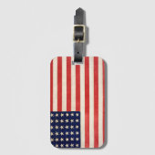 Oude Dertigzestigstervlag Amerikaanse vlag Bagagelabel (Voorkant (verticaal))