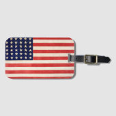 Oude Dertigzestigstervlag Amerikaanse vlag Bagagelabel (Voorkant (horizontaal))