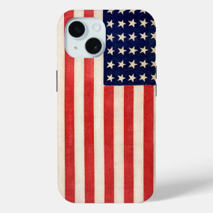  Oude Dertigzestigstervlag Amerikaanse vlag iPhone 15 Case