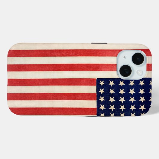  Oude Dertigzestigstervlag Amerikaanse vlag Case-Mate iPhone Case (Achterkant (horizontaal))