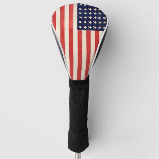  Oude Dertigzestigstervlag Amerikaanse vlag Golfheadcover (Voorkant)