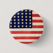  Oude Dertigzestigstervlag Amerikaanse vlag Ronde Button 3,2 Cm (Voorkant)