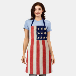 Oude Dertigzestigstervlag Amerikaanse vlag Schort