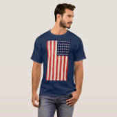  Oude Dertigzestigstervlag Amerikaanse vlag T-shirt (Voorkant volledig)