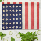  Oude Dertigzestigstervlag Amerikaanse vlag Theedoek (Gevouwen)