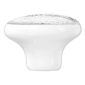 Oude design deur- of laengkappen keramische knop (Zijkant)