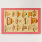 Oude desserts legpuzzel (Horizontaal)