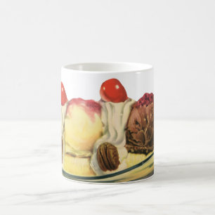 Oude Desserts van Eetwaren, Bananasplit Kersen Koffiemok
