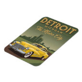 Oude Detroit Michigan de motorstad Magneet (Linkerzijde)