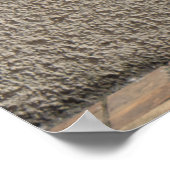 Oude deur & balkon - landelijke Italiaanse archite Poster (Hoek)